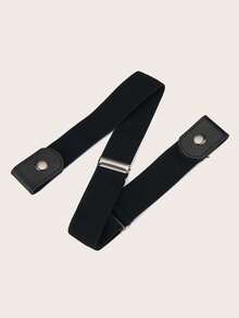 1件装女士隐形弹力腰休闲牛仔裤，适合夏季、春季和秋季穿着。 - 彩色 - 查看 5