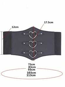 1 pièce Veste robe en PU pour femmes avec triple boucle, taille élastique, pour le quotidien et les vacances. Ceinture de corset serré pour femmes, gaine de taille pour amincir et contrôler les graisses abdominales - Multicolore - Voir 8