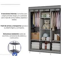 Perchero DE PIE 2 NIVEL para Ropa, Organizador de Metal para Ropa, Rack Ropa Perchero De Piso Organizador Closet, Para Colgar Sombreros zapatos Cajas de Almacenamiento BolsosCloset Ropero Rack Armable Guardaropa Recamara Organización Color Gris Claro - Multicolor - Ver 5