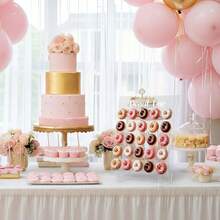 透明甜甜圈展示架 - 适用于甜品桌甜甜圈展示、派对甜甜圈支架、甜甜圈展示装置、贝果展示架、派对贝果支架 - 均碼 - 查看 4