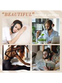 V-Line Face Lifting Bandage, Face Massager Lift, Facial Mask Tightening Contour Lift - Multicolor - View 7