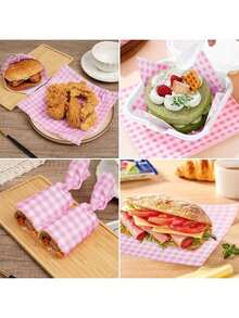 100/50 Waxed Packaging Paper, - Oil-Proof Food Basket Liner, Suitable For Sandwiches, Hamburgers, Pastries - Uncharged, Paper Baking Utensils - Multicolor - View 6