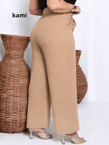 Plus Size Pantalona Duna Feminina - Cream - View 2