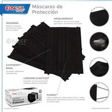 Best Trading Cubrebocas Negro 200 piezas, Mascarilla Desechable Termosellada Tricapa, Tapabocas con 200 Piezas con Ajustador Nasal Oculto y Tecnología Ligera de Filtrado Efectivo - A - Ver 3