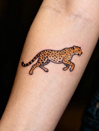 Realistic Leopard Spot Pattern Temporary Tattoo, Waterproof & Reusable, Suitable For Cosplay Parties. Temporary Tattoo Sticker - Lasts Up To 15 Days, Suitable For Parties & Events (No Glare), Tattoo Art