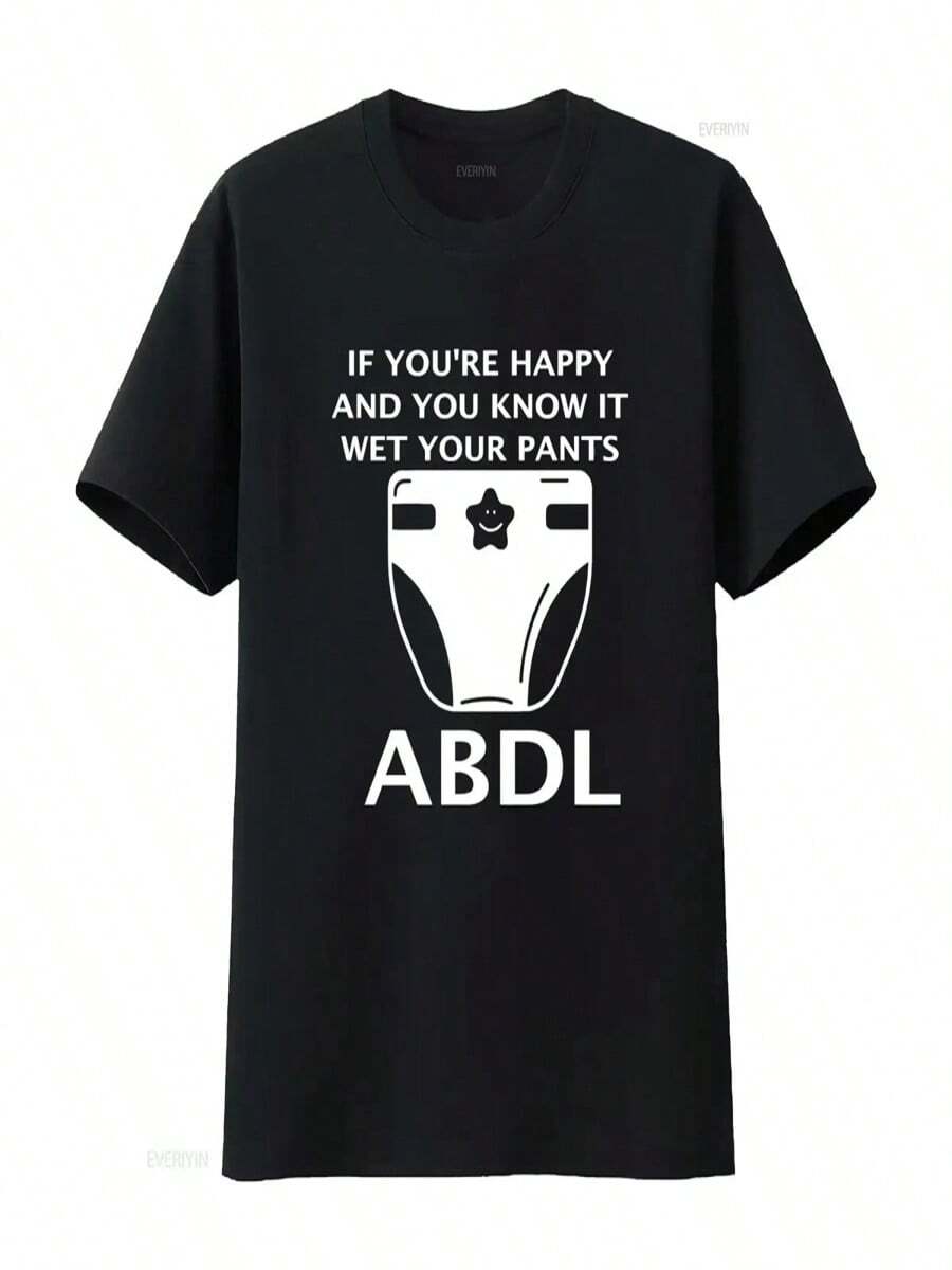 ABDL T Shirt Vintage Washed Stretched Designer Clothes Versatile Comfortable Stylish Homme Casual Soft Unisex Streetwear - 黑30 - 查看 1