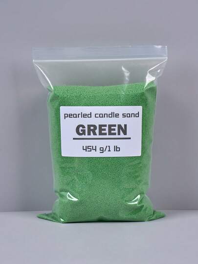 1lb Green Sand Wax Pearled Candle In Bulk,6 Color Choose Ice Flower Wax,DIY Aromatic Sand Art Candle Craft,Refillable Beaded Wax Sand For Candle Making