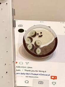 1个亚克力棕色椰子摇摇桌面手机支架，可折叠便携式气垫手机支架 - 彩色 - 查看 2