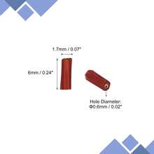 uxcell 1200個 ガラスビューグルビーズ 6x1. 7mm チューブミニロースガラスシードスペーサービーズ DIYイヤリング ネックレス ブレスレット 宝石メイキング用( 赤) - スタイル - チェックする 6