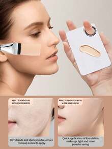 4 piezas Paleta de mezcla de maquillaje, Juego de paleta de herramientas de maquillaje profesional de acero inoxidable, Protege eficazmente la piel, Paleta, Paleta de mezcla de color, Pala de maquillaje de base, Brochas de maquillaje de base, Brochas de rubor, Brocha de detalle facial, Sombra de ojos con herramienta raspadora, Mezcla de pigmento profesional de maquillaje de pestañas. 1/2 piezas - Multicolor - Ver 5