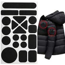 Self Adhesive Black Patches DIY Craft Thermal Transfer Sewing Fabric Sticker Washable Waterproof Patch For Clothes Down Jackets Pant Hole Repair - Multicolor - View 11