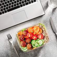 32-Piece Glass Food Storage Containers (16 Glass Bowls + 16 Lids) With Upgraded Snap Locking Lids – Airtight Lunch Containers, Suitable For Microwave/Oven/Refrigerator/Dishwasher (Black) - 黑色 - 查看 10