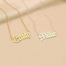 Exquisite Name Necklace, Customized Lowercase Name Necklace, Mini Signature Name Jewelry, Gold Name Jewelry, Bridesmaid Gift, Gift For Her, Mother's Day Gift - Multicolor 7 - View 5