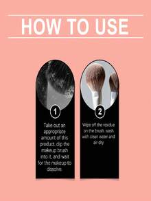 化妆刷清洁剂 - 温和配方，适用于清洁眉刷、粉底刷和日常化妆刷 - B-粉紅色 - 查看 8