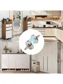 1pc/5pcs Magnetic Door Stopper And Latch Set, Suitable For Cabinets And Furniture, Using Powerful Magnets For Easy Installation And Secure Locking - Kitchen Cabinet Vacuum Cleaner - View 7