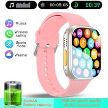 Smart Watch, Wireless Calling /Dial, Multi -Sport Mode, Calling Reminder And Rejection,Information Reminder,SMS Reminder,For IPhone/Andriod - 彩色 - 查看 11