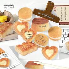 4 piezas de notas adhesivas con diseño de pan tostado, bloc de notas reutilizable - 4 piezas/al azar - Ver 2