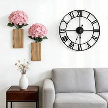 1 chậu hoa gỗ mộc mạc treo tường, giỏ hoa trang trí tường, giỏ hoa giả treo, giá đỡ hoa, chậu cây trang trí trong nhà, thích hợp cho trong nhà, phòng khách, nhà bếp, phòng ăn, quán cà phê. - 1 chậu hoa treo tường - Xem 5