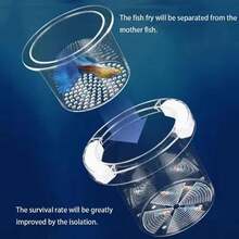 1PC Acrylic Floating Fish Breeding Isolation Box Aquarium Breeder Feeder Transparent Isolation Box Aquarium Hatchery Accessory - Multicolor - View 6
