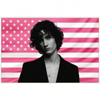 2025 American Pink SOMBR Flag Wall Wallpaper Tapestry Dormitory Bedhead Background Tapestry Anime Background Decoration