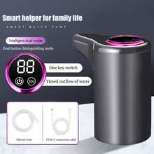 Electric Water Pump, Smart Home Bottled Water Purifier Automatic Water Dispenser, USB Rechargeable, Automatic Intelligent Mineral Water Bucket Water Dispenser, Home Water Dispenser Water Pump, Wireless Water Pump - Digital Display - View 4