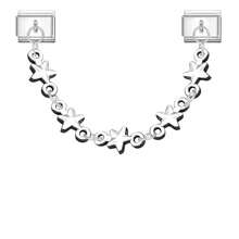 Pulseira modular DIY de duas voltas, decorada com flores, borboletas, corações, estrelas e luas. Ideal como presente para amigos e casais, perfeita para o Natal, Ano Novo, Halloween e Dia dos Namorados. Design encantador, feita em aço inoxidável. - M292969 M292970 - Ver 13