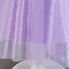 少女拖尾礼服、公主裙、婚礼花童礼服、生日派对选美表演钢琴晚礼服 - 紫色 - 查看 7