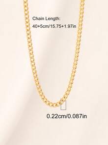 100厘米不锈钢侧链项链，简约18K镀金项链，男女皆宜 - 項鍊 - 查看 22