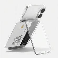 兼容 MagSafe 透明手机壳，磁吸支架钱包式设计，带 2 个卡槽，双强磁铁，防震保护套 - A - 查看 11