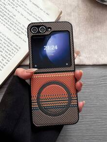 1pc Magnetic Wireless Charging Phone Protective Case, Aesthetic Protection, Unique Pattern, High-Quality Coverage, Foldable Cover, Compatible With Samsung Galaxy Z Fold 7/6/5/4, Full-Coverage Anti-Drop Protective Case Compatible With Samsung Galaxy Z Flip7/Galaxy Z Flip7FE Galaxy Z Flip6/5, Suitable For Men And Women, Birthday/Graduation/Back To School Gift - Multicolor - View 43