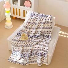 1pc 300gsm Bohemian Style Reversible Thick Fleece Multifunctional Blanket, Travel/Car/Nap Throw (Pillow And Pillowcase Not Included) - Bohemia - View 16