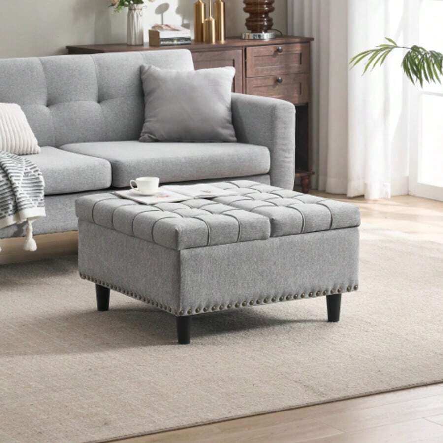 Storage Benches & Ottomans - Grey - View 1