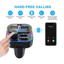 Car FM Wireless Transmitter, Multi-Functional Car Charger, Supports USB Flash Drive Playback, One-Button Hands-Free Calling, Universal Type - C17 - View 3