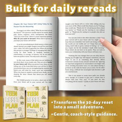 青少年成长书籍合集——30天重塑计划，助你养成更好的习惯，改善情绪和感受；3D设计分步教程；女孩手册；以及自爱日记，培养自信、创造力和健康的心态