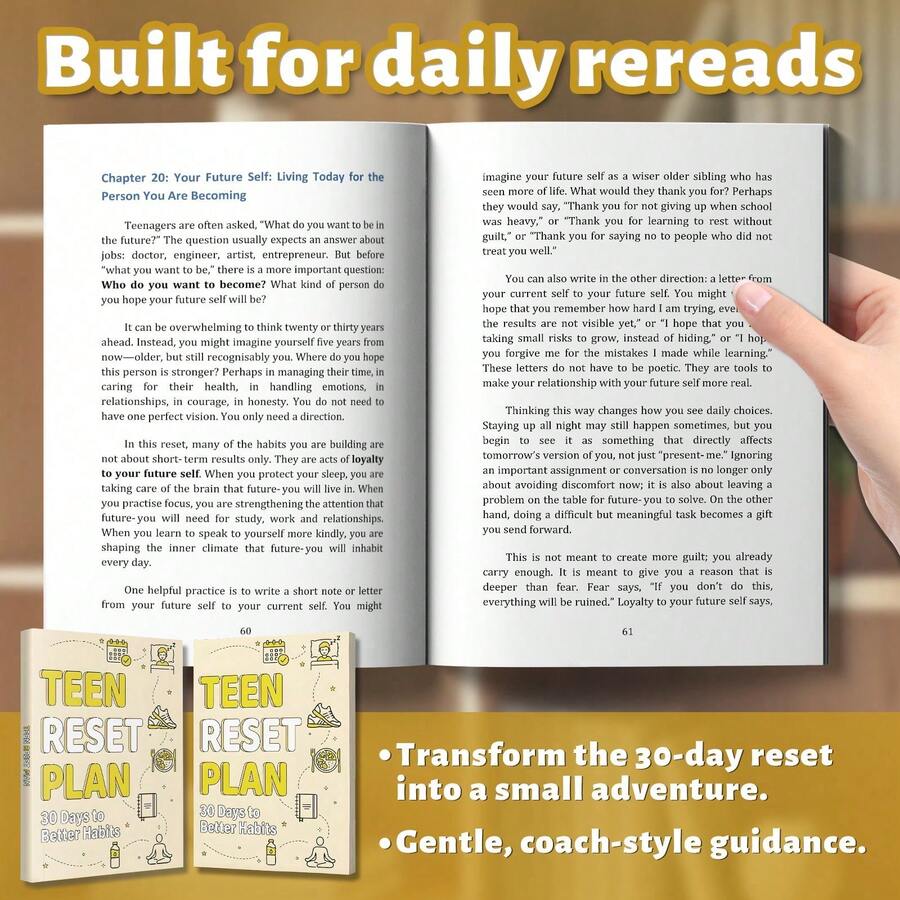 青少年成长书籍合集——30天重塑计划，助你养成更好的习惯，改善情绪和感受；3D设计分步教程；女孩手册；以及自爱日记，培养自信、创造力和健康的心态 - 青少年閱讀材料 - 查看 1