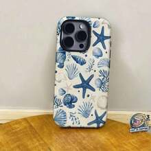 Flower Coastal Italy Collage Phone Case Cute Coastal Coquette Aesthetic Summer Cases Cover Compatible With IPhone 17 Pro Max 16e 15 Plus 14 13 Pro Max 12 11 - Kiểu 2 (1 cái) - Xem 1