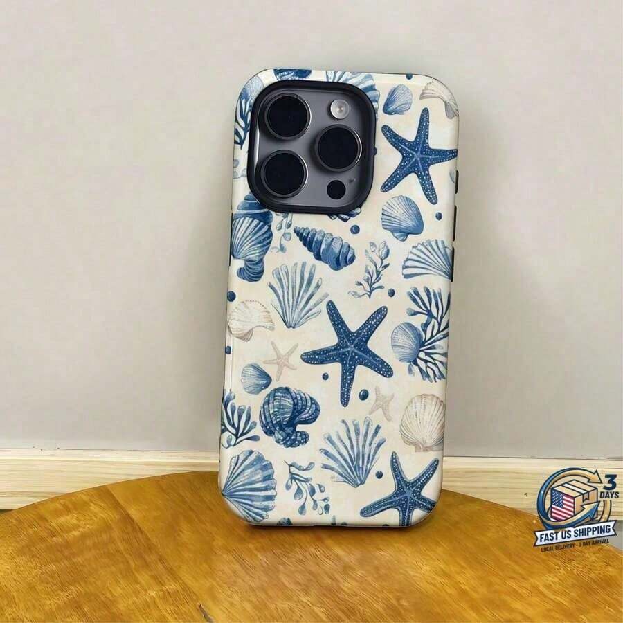 Flower Coastal Italy Collage Phone Case Cute Coastal Coquette Aesthetic Summer Cases Cover Compatible With IPhone 17 Pro Max 16e 15 Plus 14 13 Pro Max 12 11 - Kiểu 2 (1 cái) - Xem 1