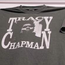 Camiseta de Tracy Chapman Crossroads, cantante, compositora, banda, Fast Car Single, Matters of the Heart, nueva gira de New Beginning, camiseta pesada descolorida - XL - Blanco y negro(no personalizable) - Ver 2