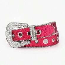 American Retro Belt Women's Rivet Brown Belt Jeans Niche Simple Versatile Waist Chain Suitable Women's Daily Outings And Dates Suitable As A Girlfriends And Wives - 風格 a - 查看 8