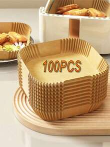 100PCS Disposable Air Fryer Liner, Non-Stick Air Fryer Paper, A Must-Have Kitchen Essential For Easy Cooking, Baking Paper, Airfryer Liners For Oven & Microwave, A Perfect Kitchen Accessory For Halloween, Thanksgiving & Christmas Feasts, Oil-Proof Parchment Paper, Simplifies Holiday Food Prep,Air Fryer Liners Reusable,Air Fryer Sheets,Air Fryer Liner,Air Fryer Paper Liners,Air Fryer Parchment Paper Liners,Air Fryer Liners 9 Inch Square,Air Fryer Liners Disposable,Air Fryer Liners Disposable 9 Inch Square,Air Fryer Liners 3 Qt,Airfryer Liners 9 Inch Square,Airfryer Pan,9 Air Fryer Liners Square,Air Fryer Liners 10 Inch Square,Chefman Air Fryer Liners 12-Quart,Square Shape Air Fryer Disposable Liners,Air Fryer Paper,Liner For Air Fryer,Air Fryers Liners - gừng - Xem 3