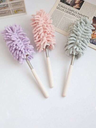 Extendable & Washable Mini Microfiber Duster, Detachable Handheld Retractable Duster, Soft & Flexible Cleaning Brush For Ceiling Fan, High Places, Blinds, Furniture, Car, Office And More