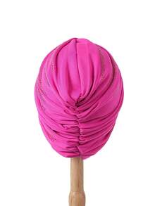 1pc Polyester Bohemian Rhinestone Headband Hat, Suitable For Party, Wedding, Vacation, Evening Date, All Seasons - 1 Item - View 5