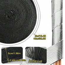 1 Pack 16.4ft/32.8ft Self-Adhesive Aluminum Foil Pipe Insulation Wrap, Suitable For Indoor And Outdoor Pipe Insulation And Anti-Freeze - Thermal Insulation Tape - View 2