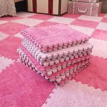 12/24PCS Interlocking Foam Floor Tiles, Available In Five Colours: White, Pink, Camel, Rose Red Or Grey - These Soft, Washable And Non-Slip EVA Floor Mats Are Suitable For Bedrooms, Living Rooms, Home Decor, Pet Areas And More. - Màu Hoa hồng đỏ - Xem 2