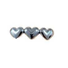 Hair Accessories Heart Shaped Shiny Geometric Star Spring Clip Elegant Temperament Ponytail Hair Clip - Golden Heart - View 2