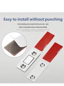 1pc/5pcs Magnetic Door Stopper And Latch Set, Suitable For Cabinets And Furniture, Using Powerful Magnets For Easy Installation And Secure Locking - Kitchen Cabinet Vacuum Cleaner - View 5