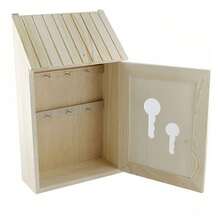 OISE ART STORE Cassetta Porta Chiavi Postale Legno Portachiavi Appendichiavi Key Box Decoupage - - Multicolore - Visualizzare 3