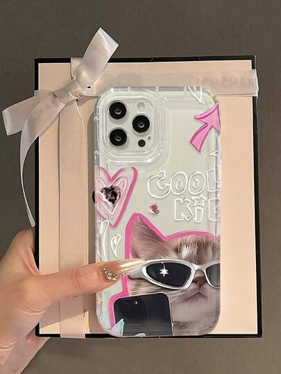 酷炫时尚猫咪印花透明手机壳，兼容 13/11/17/17 Pro/16/14/15/15 Pro/15 Plus/15 Pro Max/7 Plus/8 Plus/X/Xs Max/Xr/11 Pro/12 Pro/13 Pro/14 Pro/12 Mini/13 Mini/11 Pro Max/12 Pro Max/13 Pro Max/14 Pro Max/14 Plus/17 Pro Max/17 Air/6/6s Plus/7/8/16 Pro/16 Plus/16 Pro Max/SE2/17 Pro Max 和三星 Galaxy A54/A14/A12/A13/A15/A32/A33/A24/A52S/S20/S21/S22/S23/S24/S23 Plus/S24 Ultra/S25/A15/A33/A23。