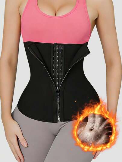 1 pieza Cinturón de entrenamiento de cintura para mujer, cinturón reductor de cintura, cinturón de sauna abdominal, cinturón de entrenamiento de ejercicios, cinturón abdominal, cinturón de cintura, cinturón de plástico, entrenador abdominal, moldeador de abdomen y cintura, corsé ajustado, cinturón abdominal, cinturón de soporte abdominal, moldeador de cintura