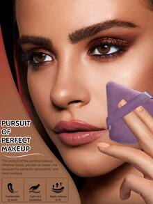 21PCS Makeup Tools Set Including:18PCS Makeup Brush Set+1pc Multi-Functional Zipper Toiletry And Cosmetic Bag Waterproof+2PCS Triangle Powder Puffs - Multicolor - View 4